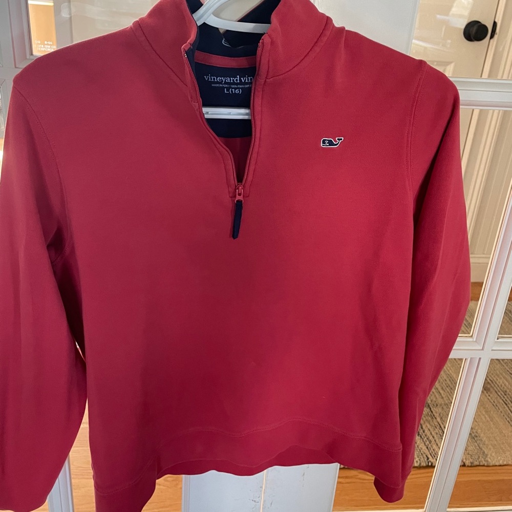 Boys Vineyard vines 1/2 zip pullover (large/16)